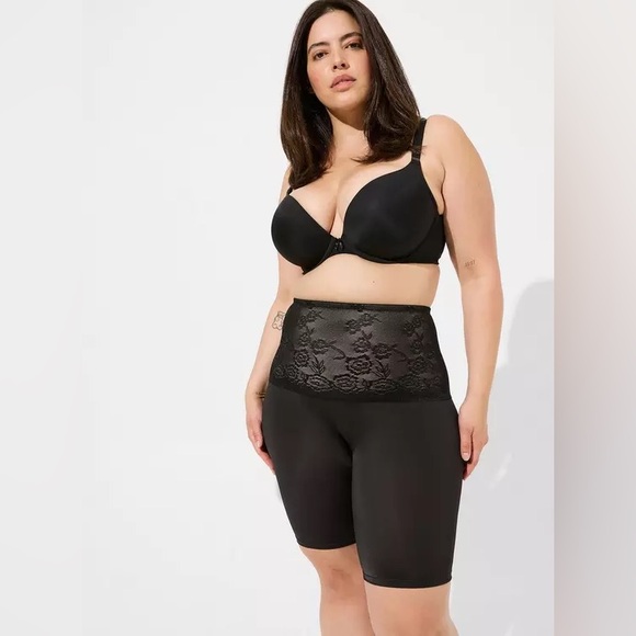 Torrid Microfiber 360 Smoothing High Waist Shapewear Shorts Women 3X Black - Picture 1 of 8